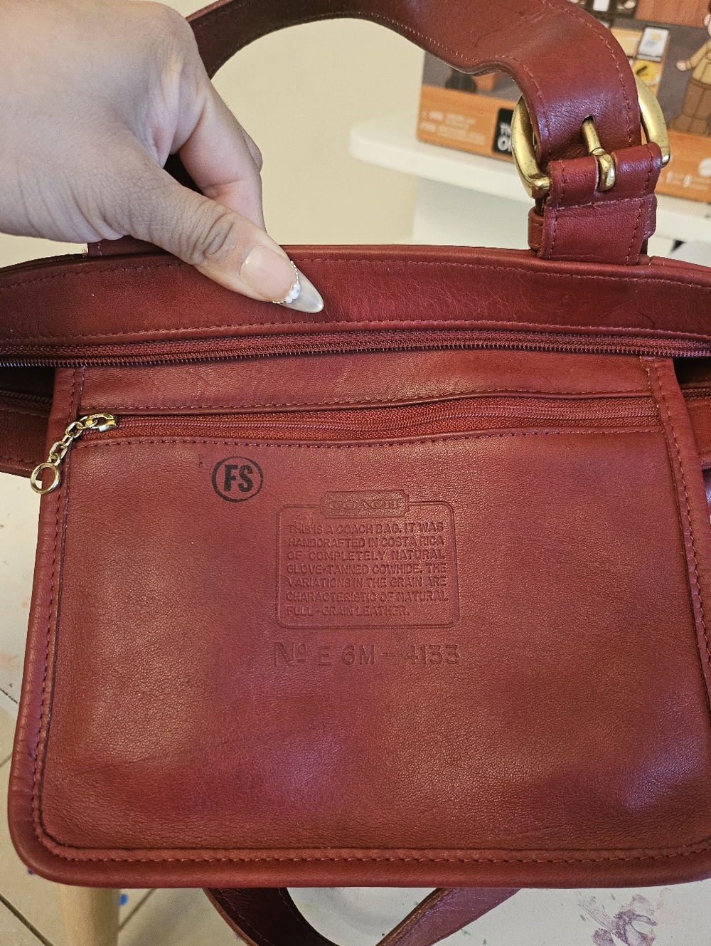 Coach Vintage Soho Waverly Hand Bag Red - Picture 5 of 7